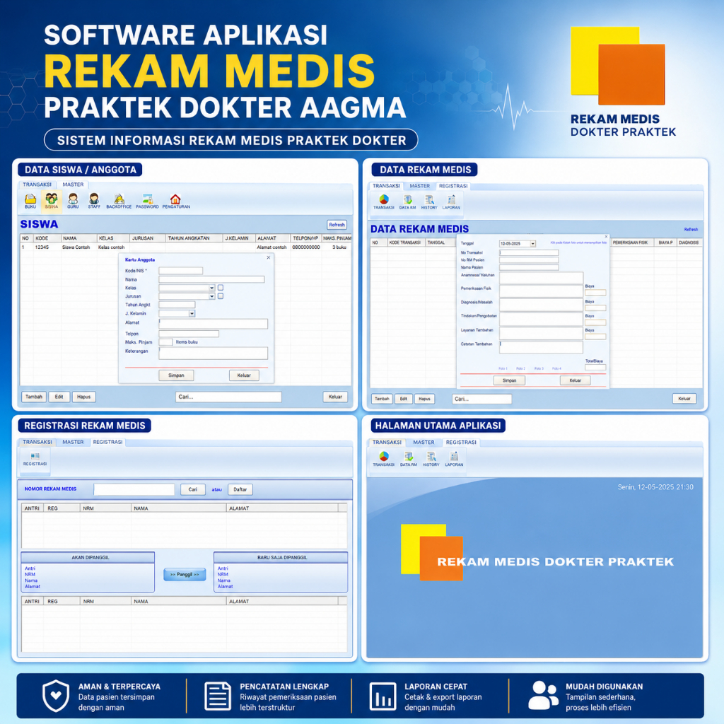 SOFTWARE APLIKASI REKAM MEDIS PRAKTEK DOKTER AAGMA