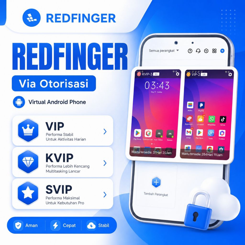 Redfinger VIP KVIP SVIP Via Otorisasi