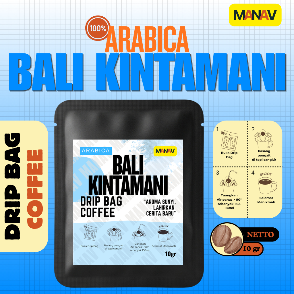 Kopi Arabika Bali Kintamani - Kopi Drip Bag / Drip Bag Coffee