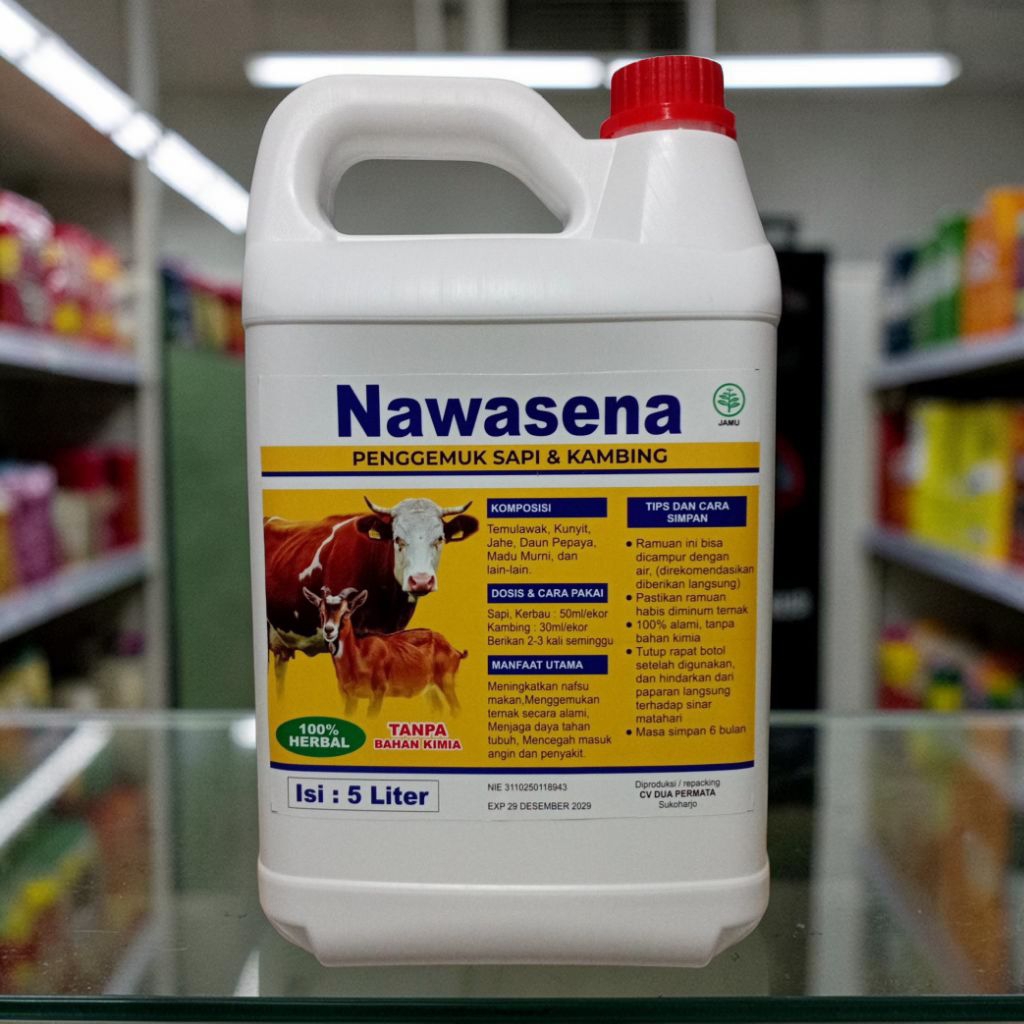 NAWASENA 5 Liter Jamu Herbal Pengemuk Sapi Dan Kambing