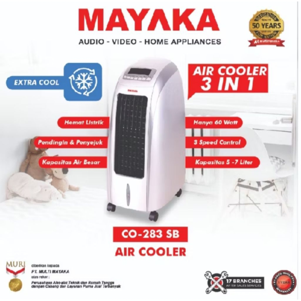 AIR COOLER MAYAKA CO-283 SB PENYEJUK RUANGAN