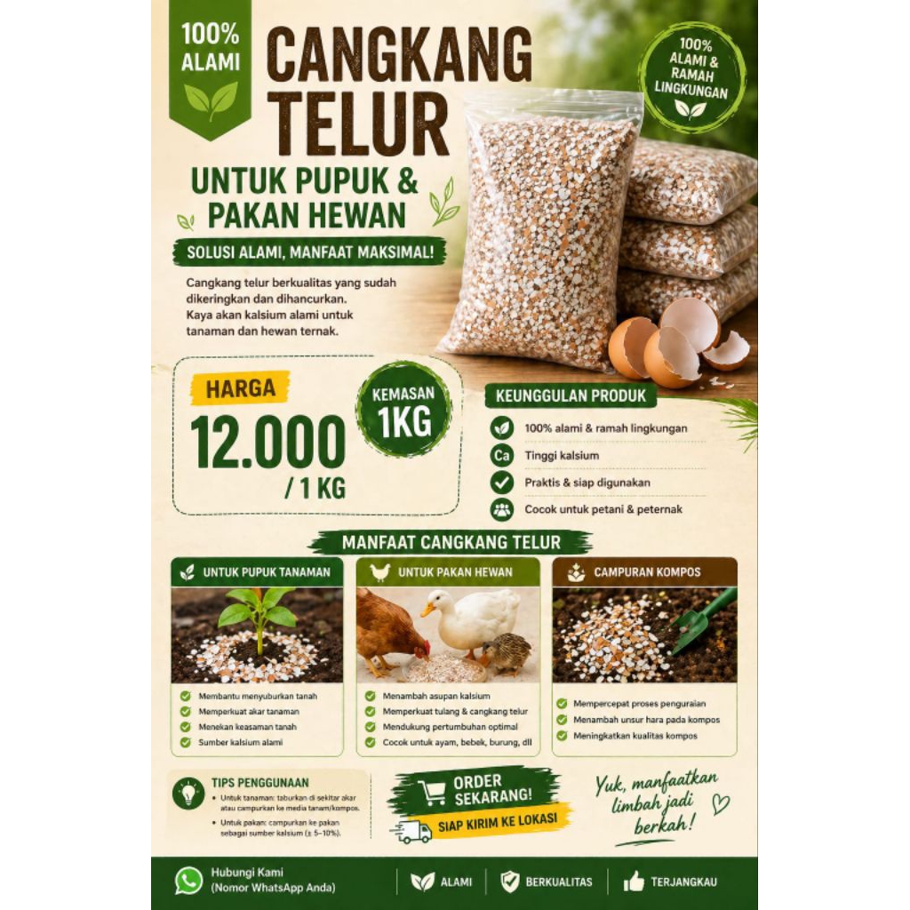 Cangkang Telur 1 Kg