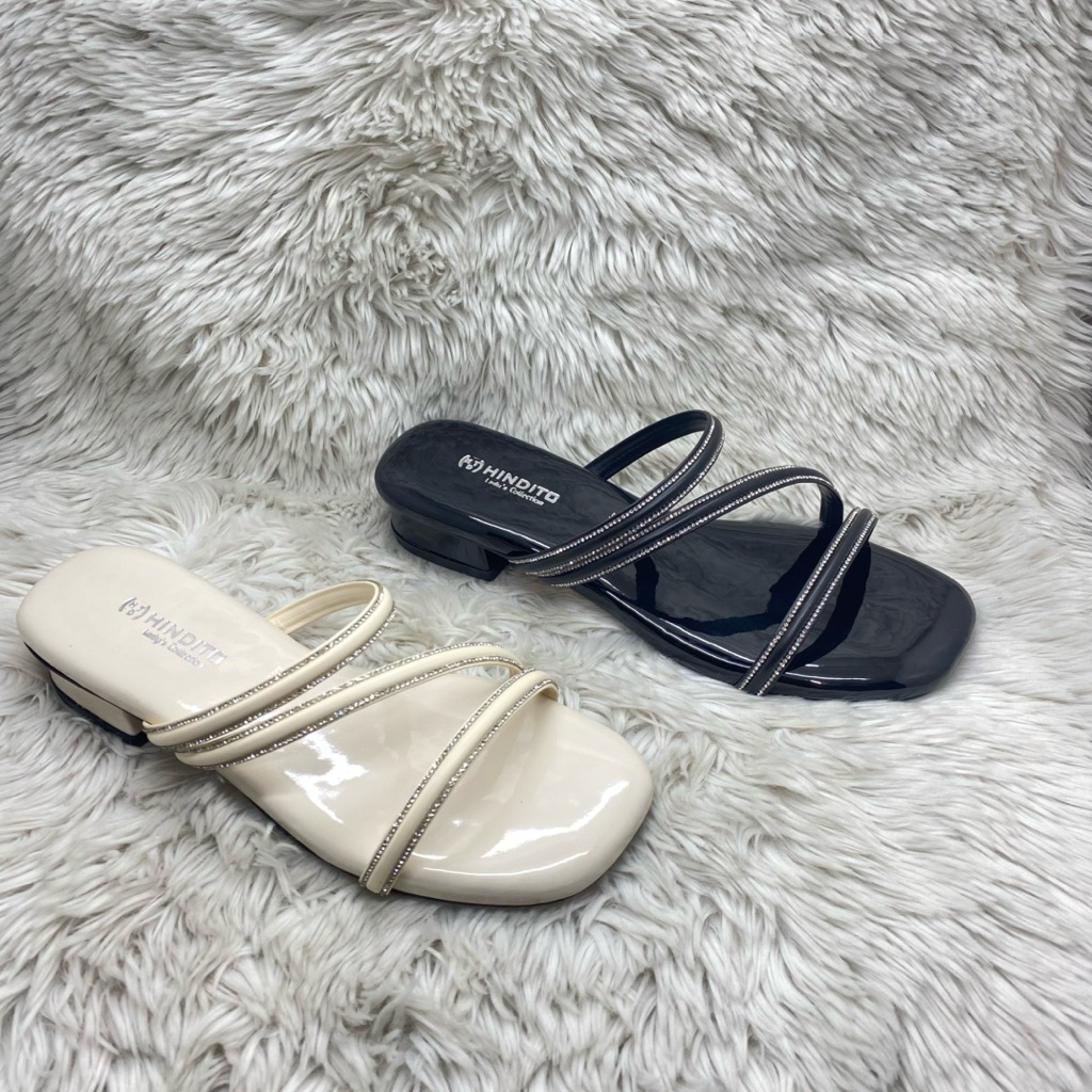 Sandal hindito glossy Lh304 htm dan crm