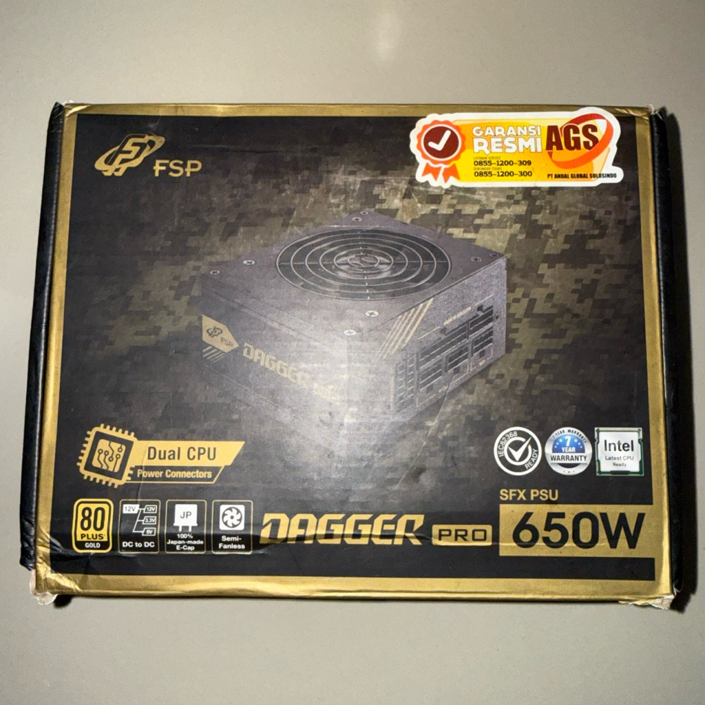 FSP dagger pro 650w sfx 80plus gold - psu fsp dagger 650 sfx gold - fsp 650w sfx - psu fsp sfx 650w 