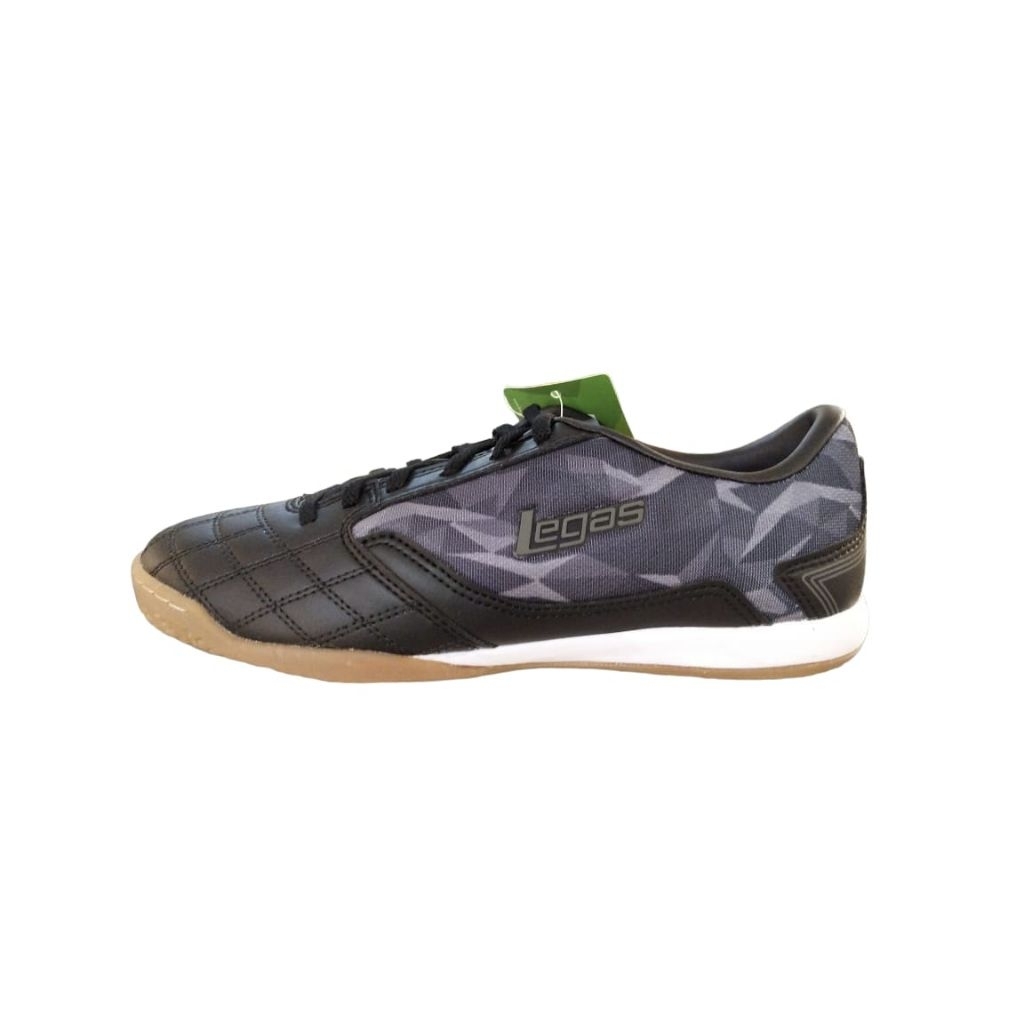 Sepatu Futsal League Legas Tyra LA Hitam Shoes Cowo Pria Hitam Original