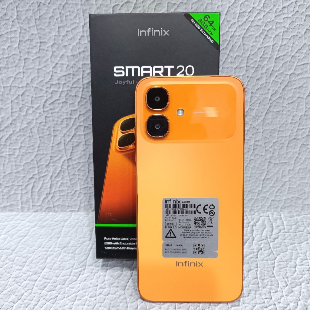 INFINIX SMART 20 4/64GB HP BEKAS SECOND FULLSET