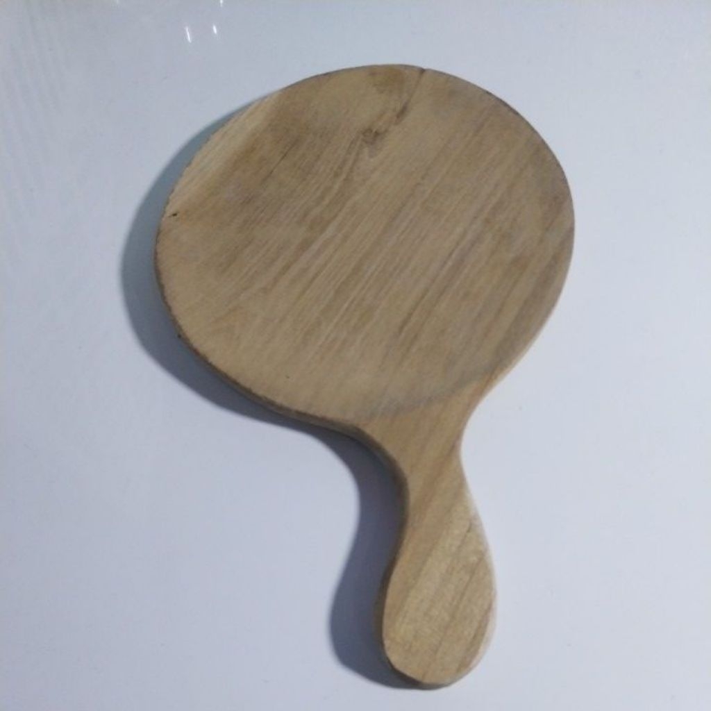 Piring Teflon Kayu Jati Diameter 15cm