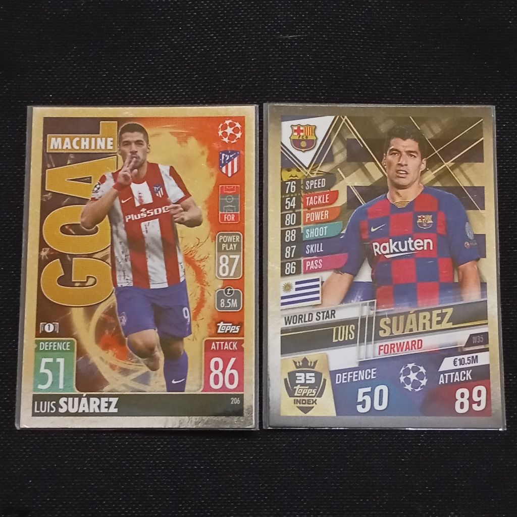 Kartu Topps UEFA Champions League Match Attax Luis Suarez