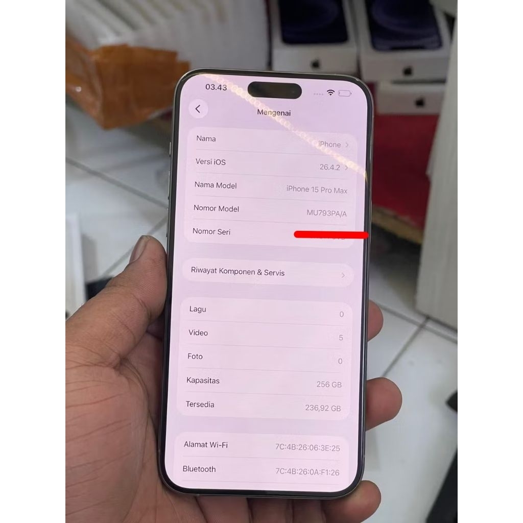 iPhone 15 pro max 256 ibox