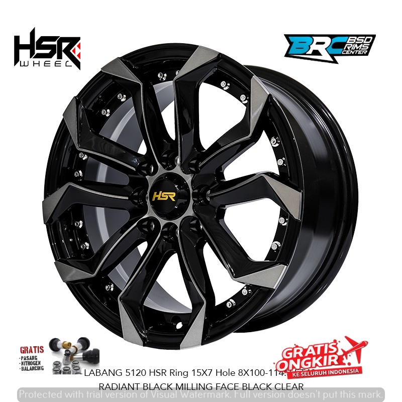 Velg mobil racing untuk brio agya sirion livina ignis avanza dll hsr labang ring 15