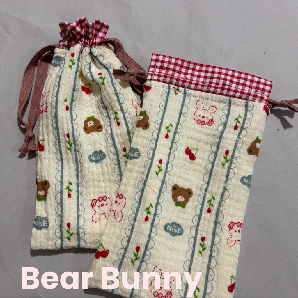 MARJETA | Coquette HP Pouch | Pouch Serut HP Aesthetic Motif Bunga | Pouch Serut Kain Serbaguna Kore