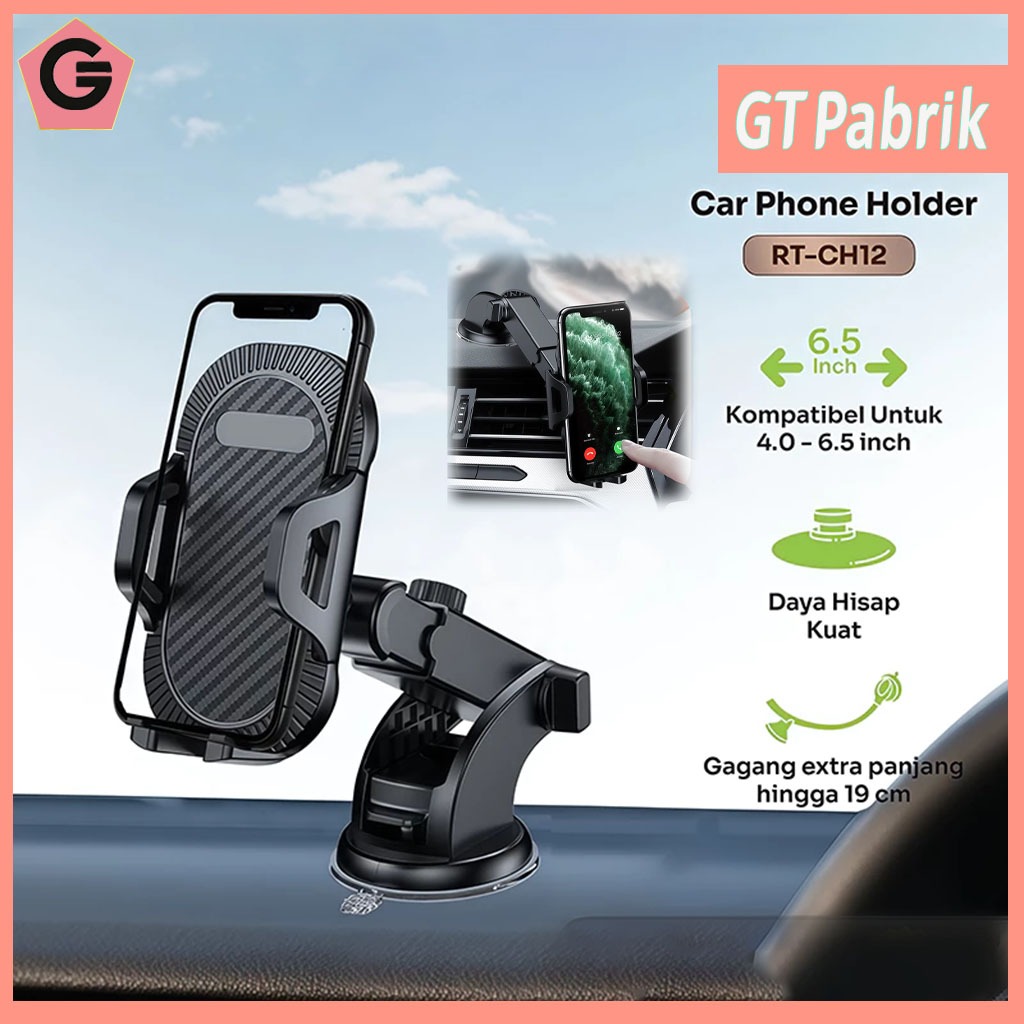 Produk Terlaris - Holder HP Mobil Otomatis Universal 360 Derajat / Dudukan Hisapan Otomatis Mobil, C