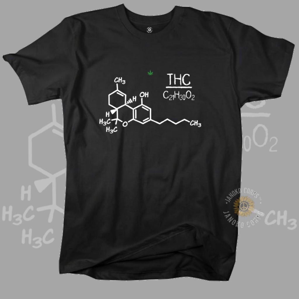 KAOS BAJU TSHIRT CASUAL THC BOB MARLEY