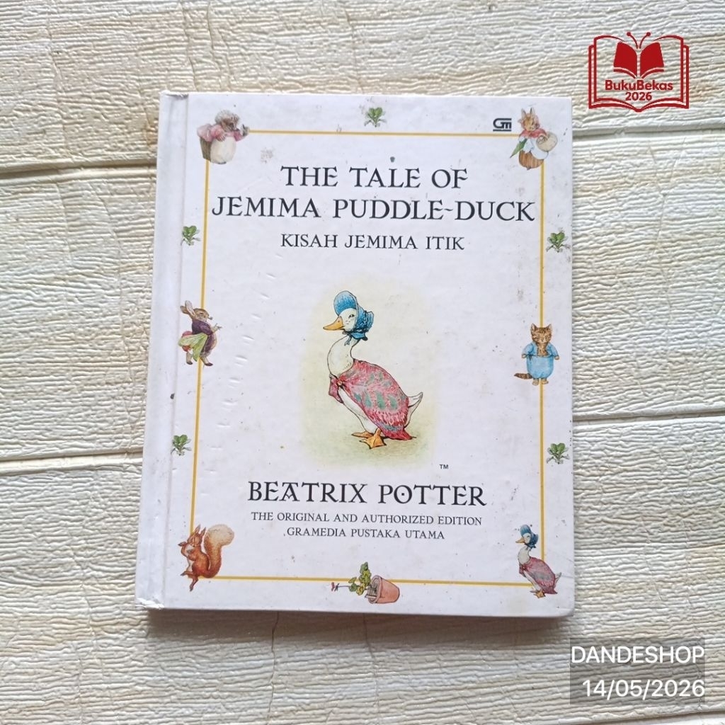 (hc) The Tale of Jemima Puddle Duck (Kisah Jemima Itik) by Beatrix Potter - Buku Cerita Anak Bekas P