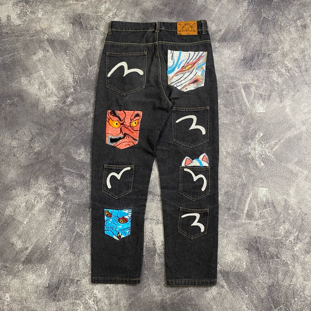 Celana Pants Evisu Selvedge Multipocket Japanese Second Original