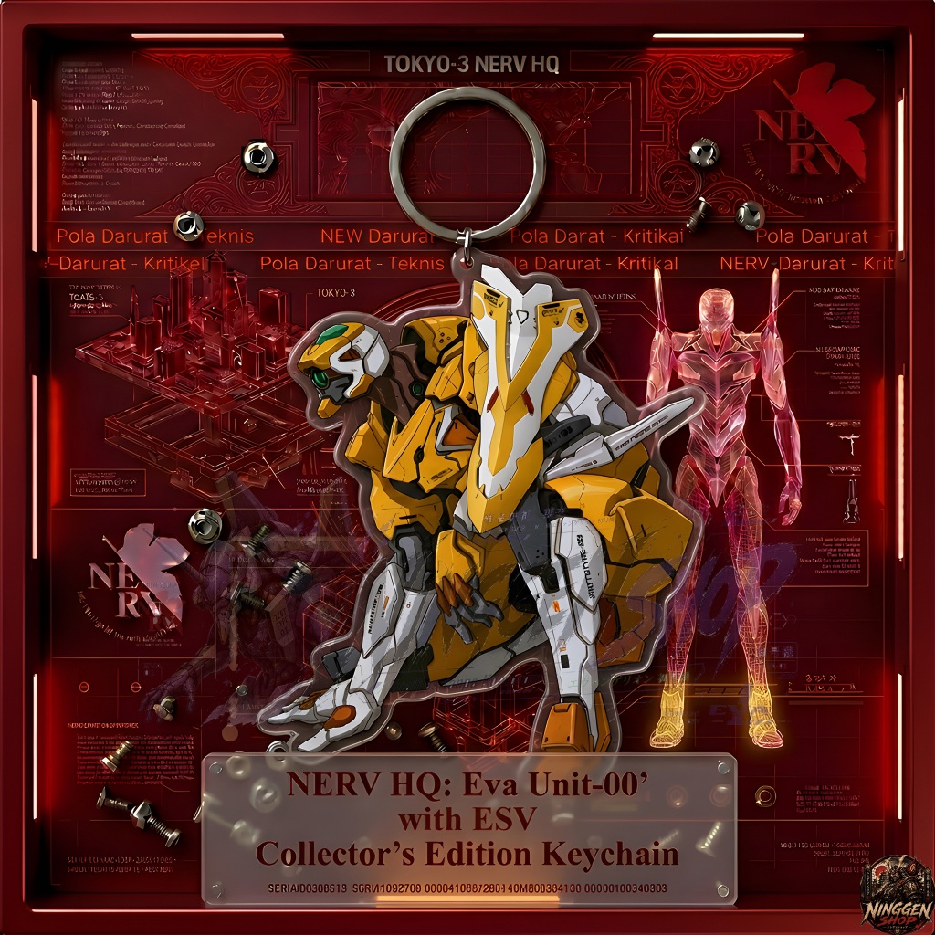 Gantungan Kunci Neon Genesis Evangelion - Unit 00 - Gantungan Kunci/HP - Keychain Acrylic