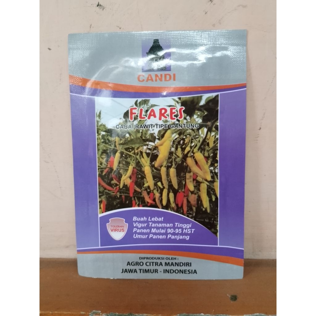 Benih Cabai Rawit Flares 10 gram Cap Candi