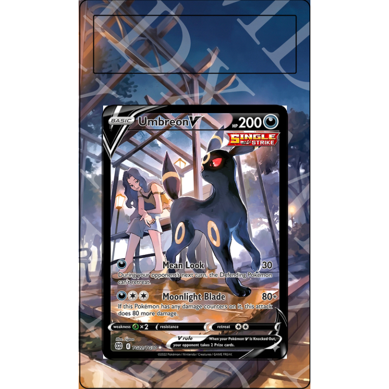 Umbreon V #TG22 Pokemon Brilliant Stars (Custom Extended Art)