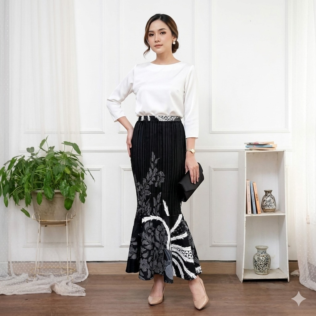 ROK BATIK Duyung / Rok Duyung / Bawahan Kebaya Wanita / Rok Duyung Pinggang Karet / Rok Batik / Duyu