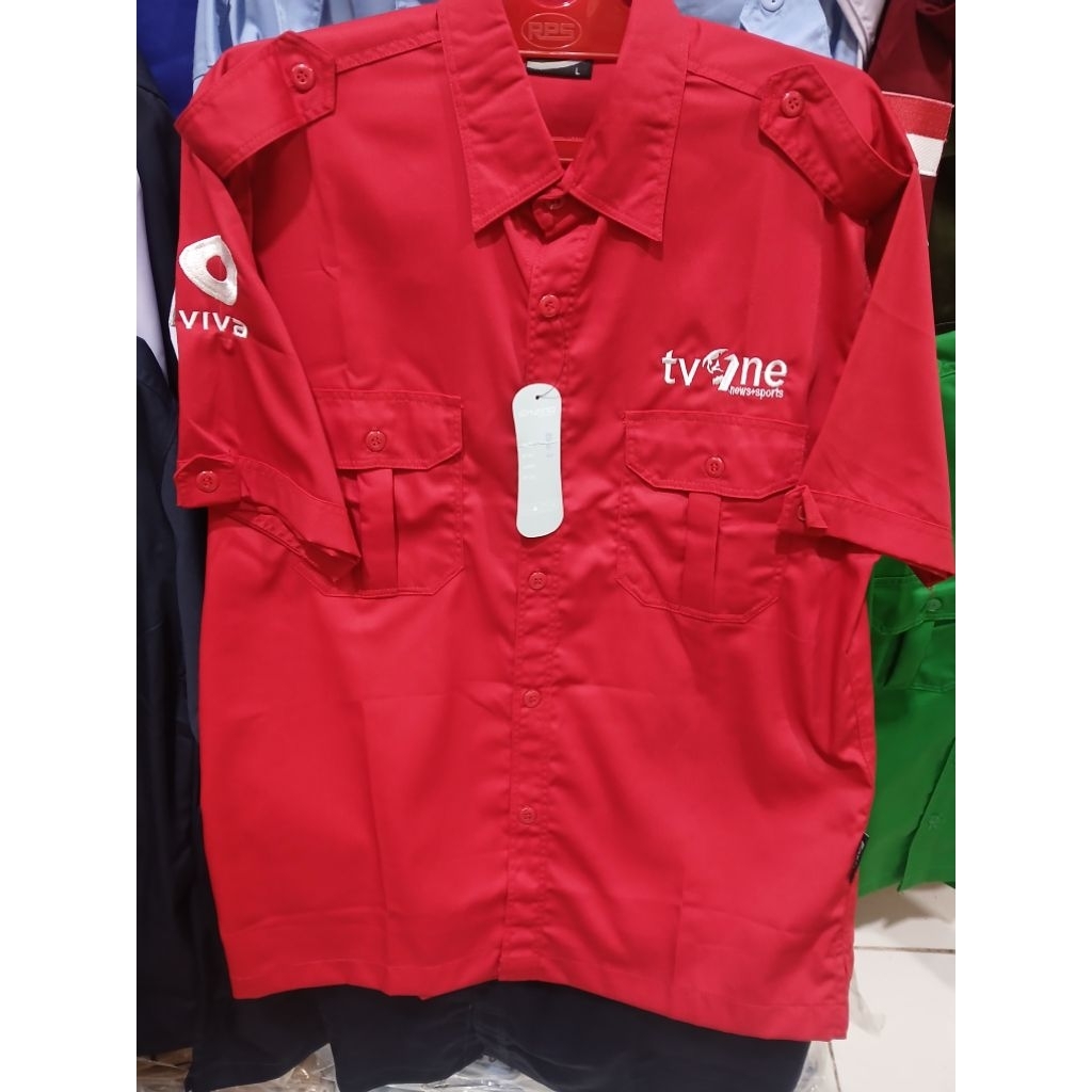kemeja VIVA TVONE seragam tv