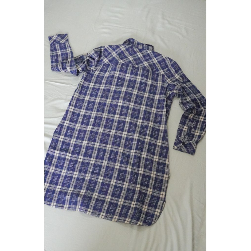 Baju Wanita Panjang Kotak-Kotak Hardware