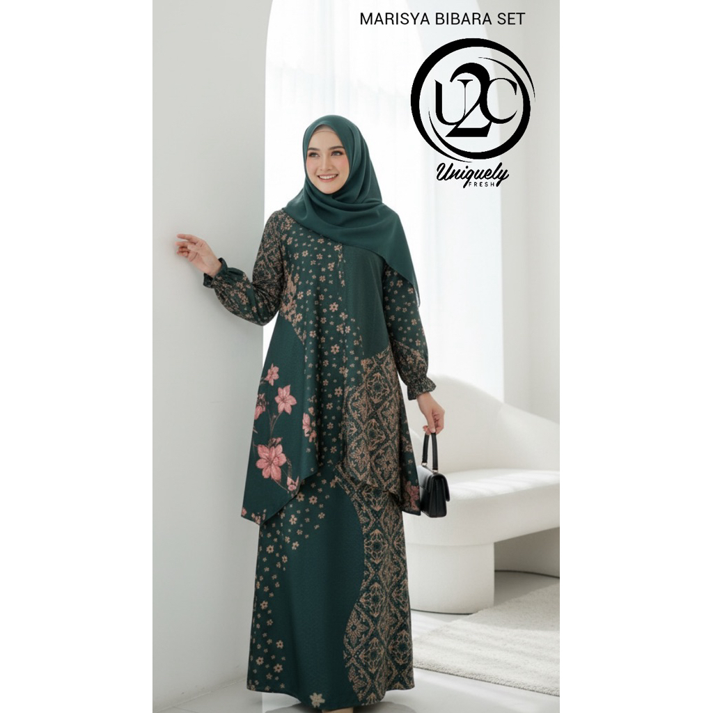 MARISYA PREMIUM SET ROK By BUTIK U2C YUTUSI SETT ROK FORMAL SERIES BY GAMIS SYARI MEWAH TERBARU  / G