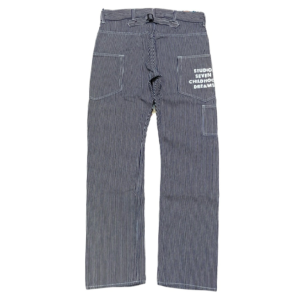 GU x Studio Seven Hickory Back Buckle Workpants
