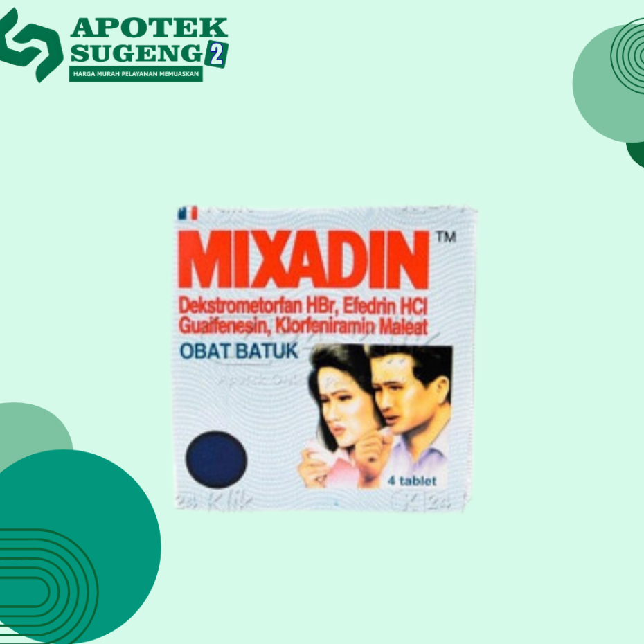 Mixadin 1 Strip isi 4 Biji - Obat Batuk Pilek
