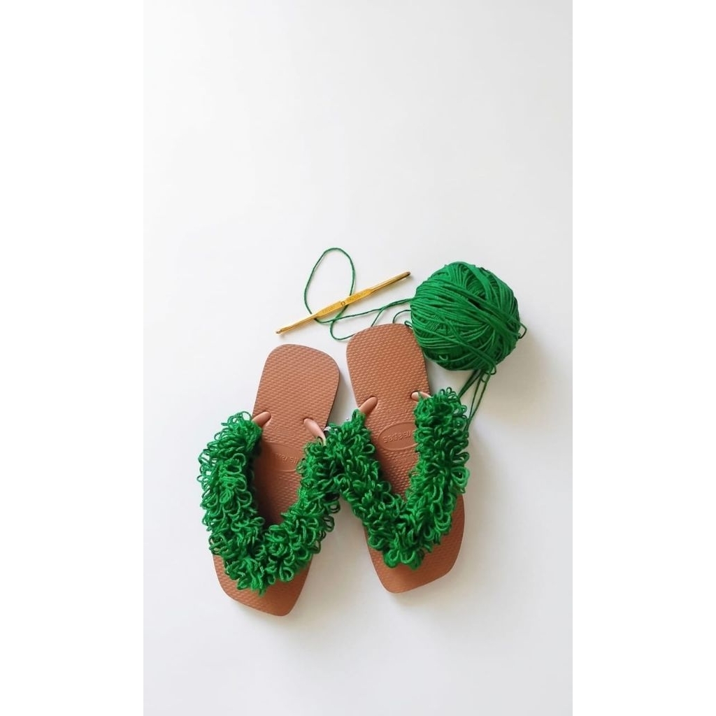 sandal rajut,sandal boho,sandal etnik,sandal rajut kekinian,sandal rajut handmade