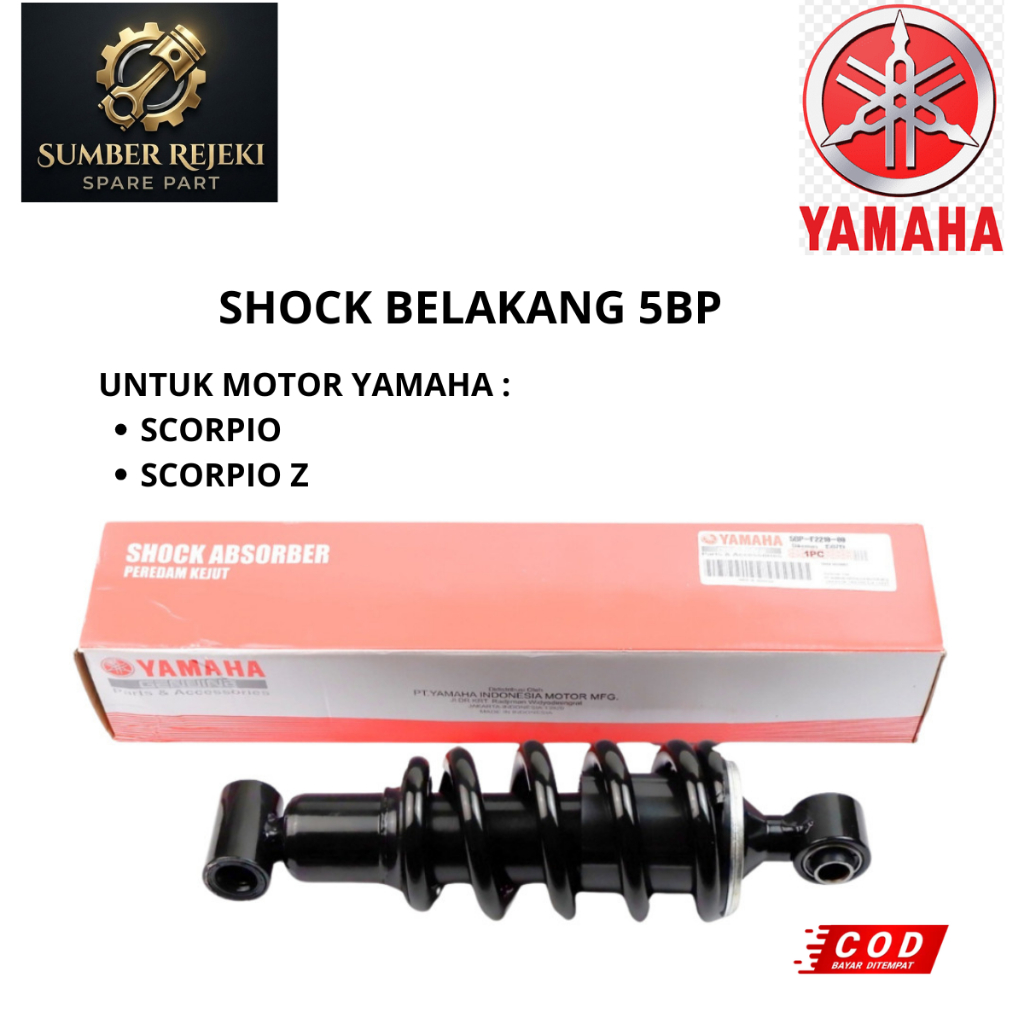 Shock Belakang Motor Scorpio & Scorpio Z 5BP Original