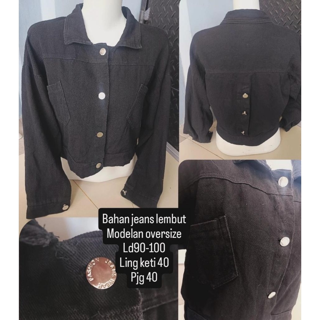 jacket jaketvest vest jeans katun remaja anak
