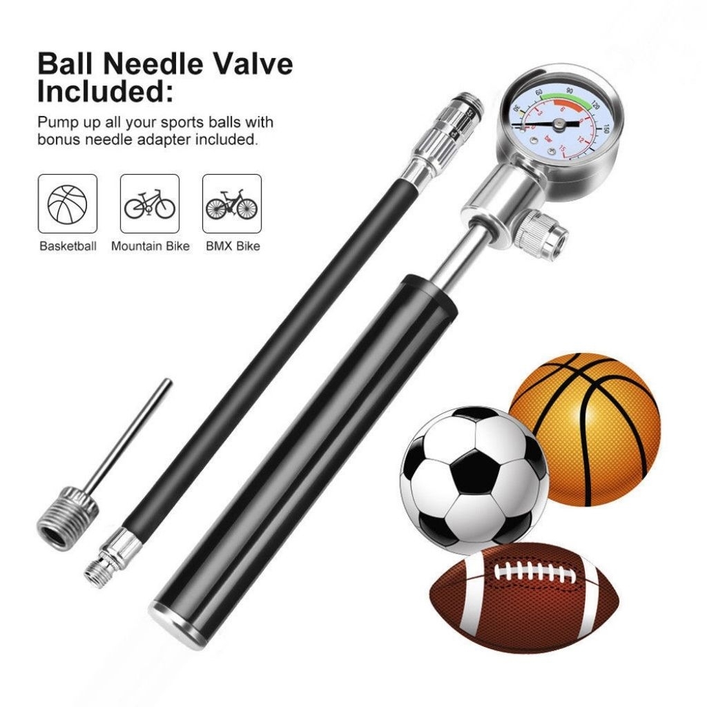 pompa ban sepeda bola kualitas bagus pompa angin manual mini portable pompa tangan kaki ban sepeda