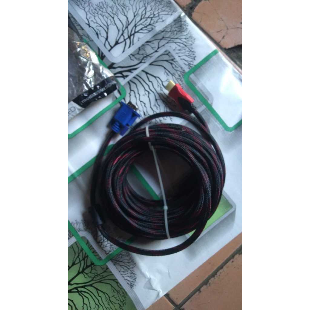 Kabel HDMI to VGA Panjang 10 Meter High Quality