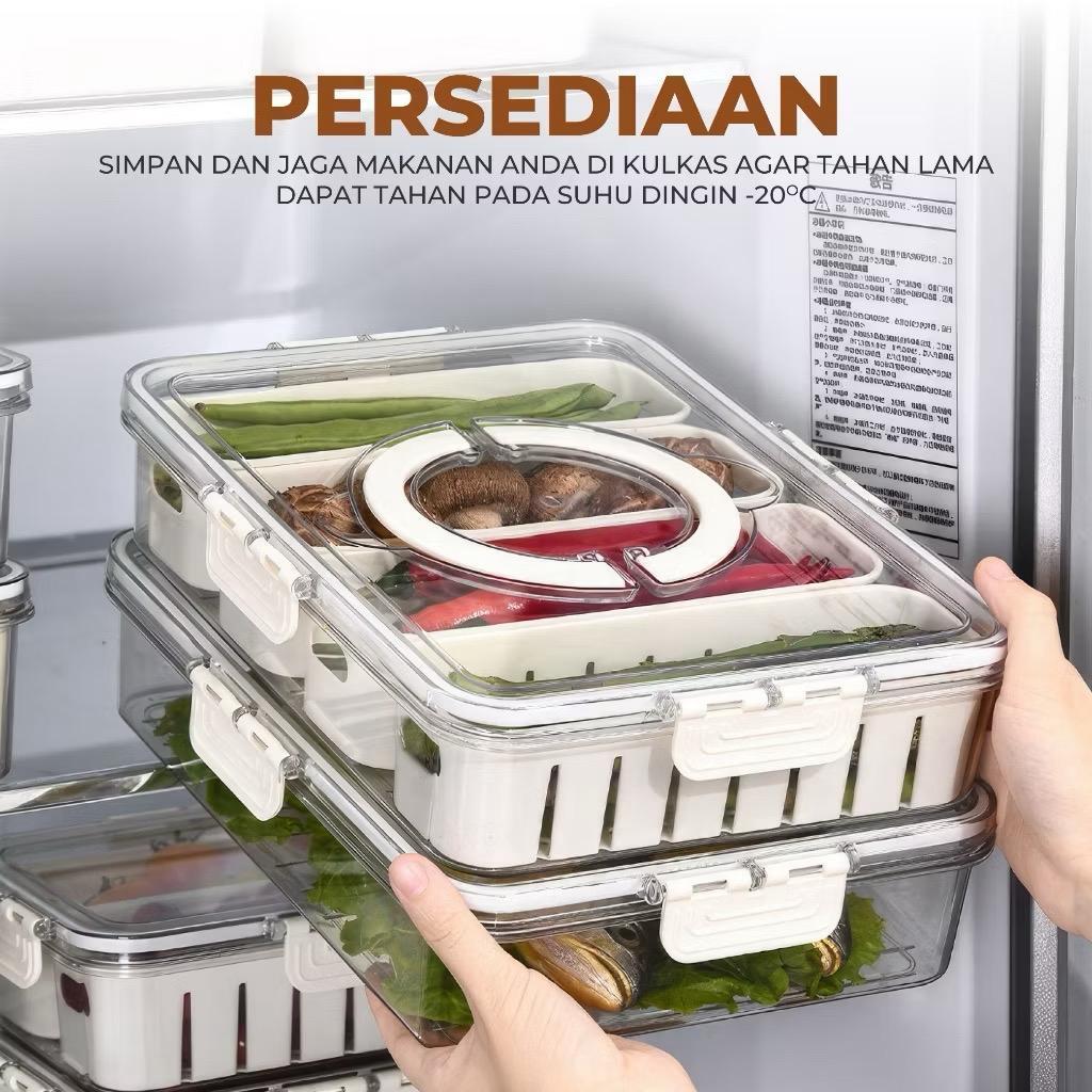 Food Container Kulkas Saringan 1 Set Wadah Sayur Buah Kotak Penyimpanan Kulkas Food Preparation Cont