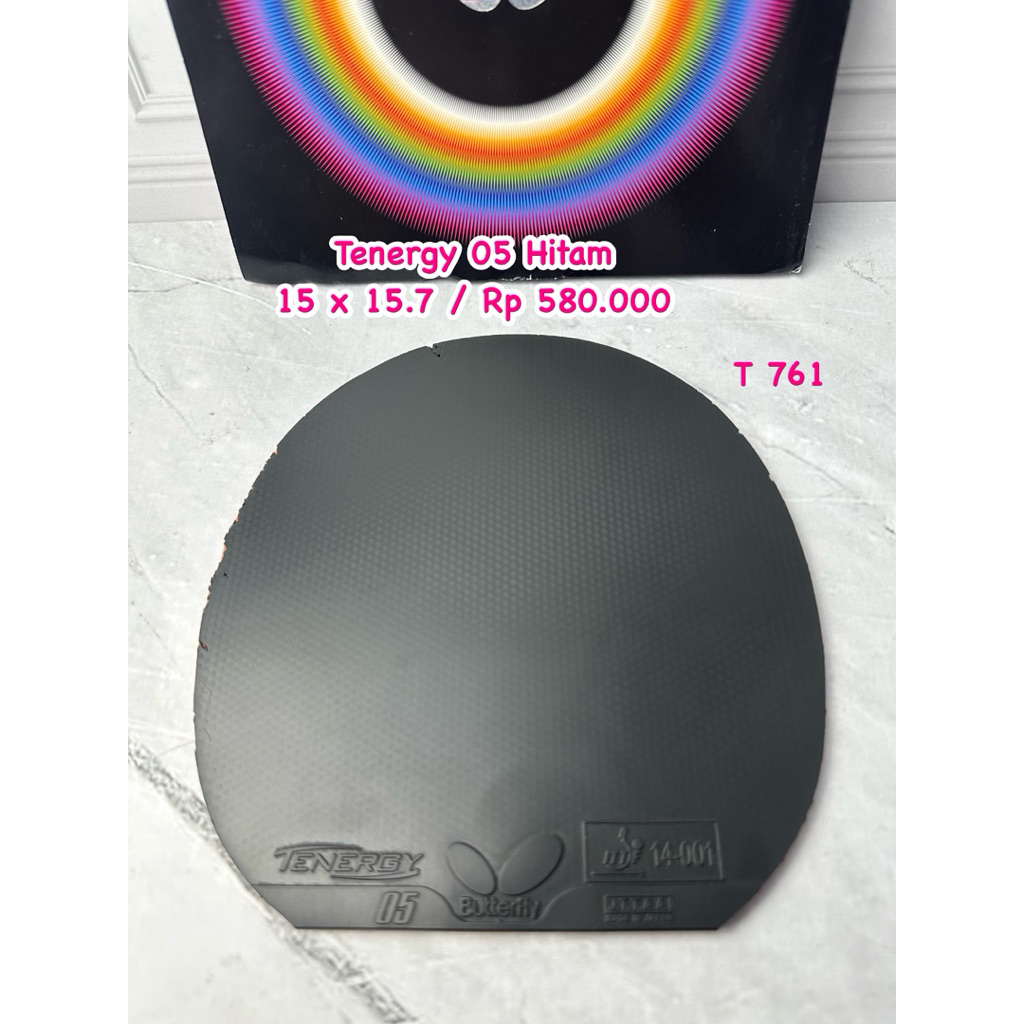 PROMO SECOND KARET TENIS MEJA PINGPONG TENERGY 05 HITAM ORIGINAL MARKET JAPAN