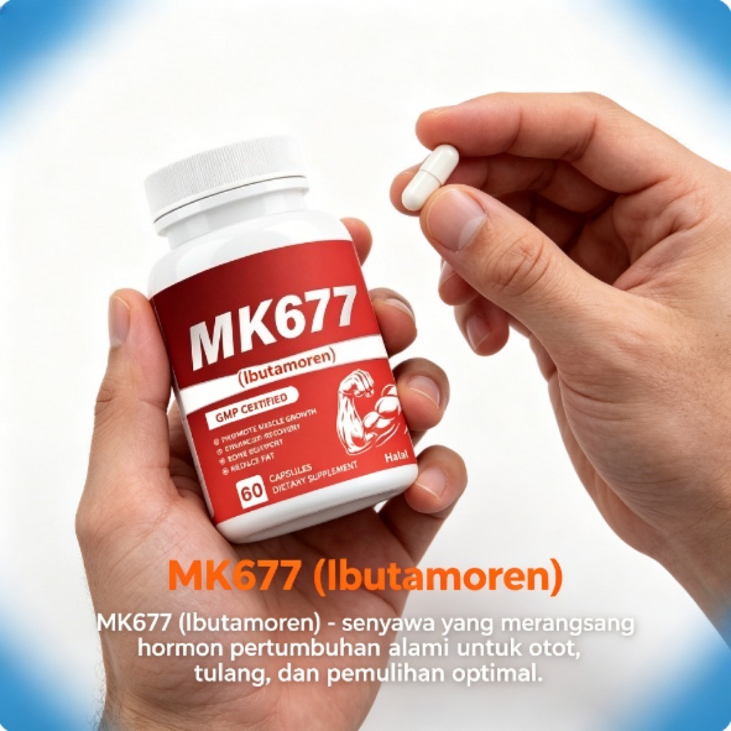 MK677 Mendukung Pertumbuhan Otot Meningkatkan Pemulihan Tulang Mengurangi Lemak 60 Kapsul LY41733