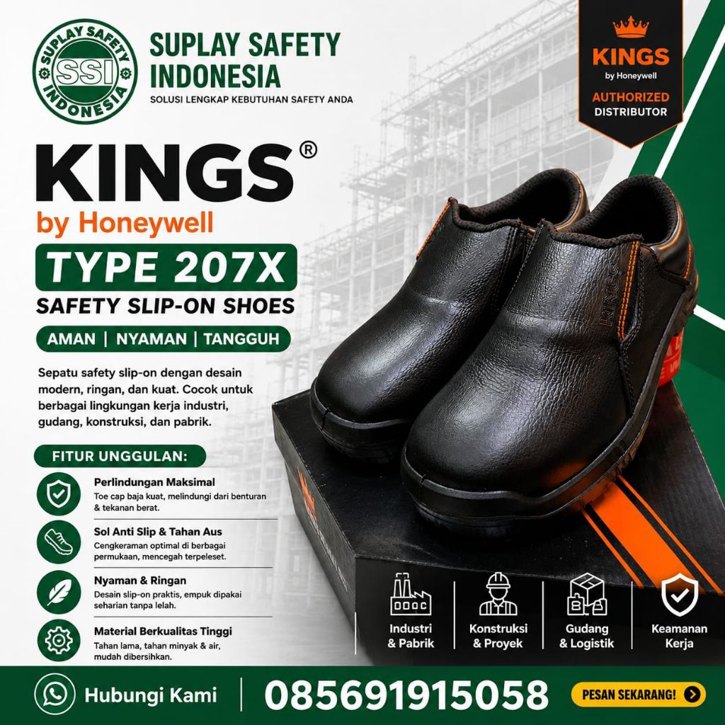 SEPATU SAFETY KING'S BY HONEYWELL TYPE KWD 207X  - KWD 207X - SEPATU PROYEK - SAFETY SHOES