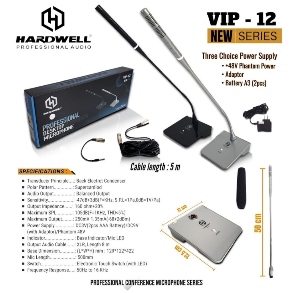 Mic Podium Hardwell Vip 12 Mic Mimbar Mic Podium