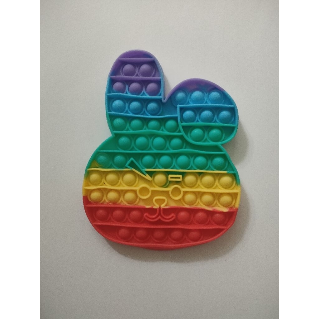 Pop It Popit Fidget Toy Bubble Mainan Viral Anak Edukatif Belajar Tik Tok Rainbow BTS BT21 BT 21 Coo