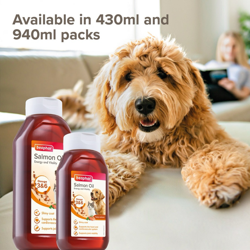 Beaphar Salmon Oil Vitamin Bulu & Kulit Anjing Kucing - Salmon Oil - Beaphar Salmon Oil