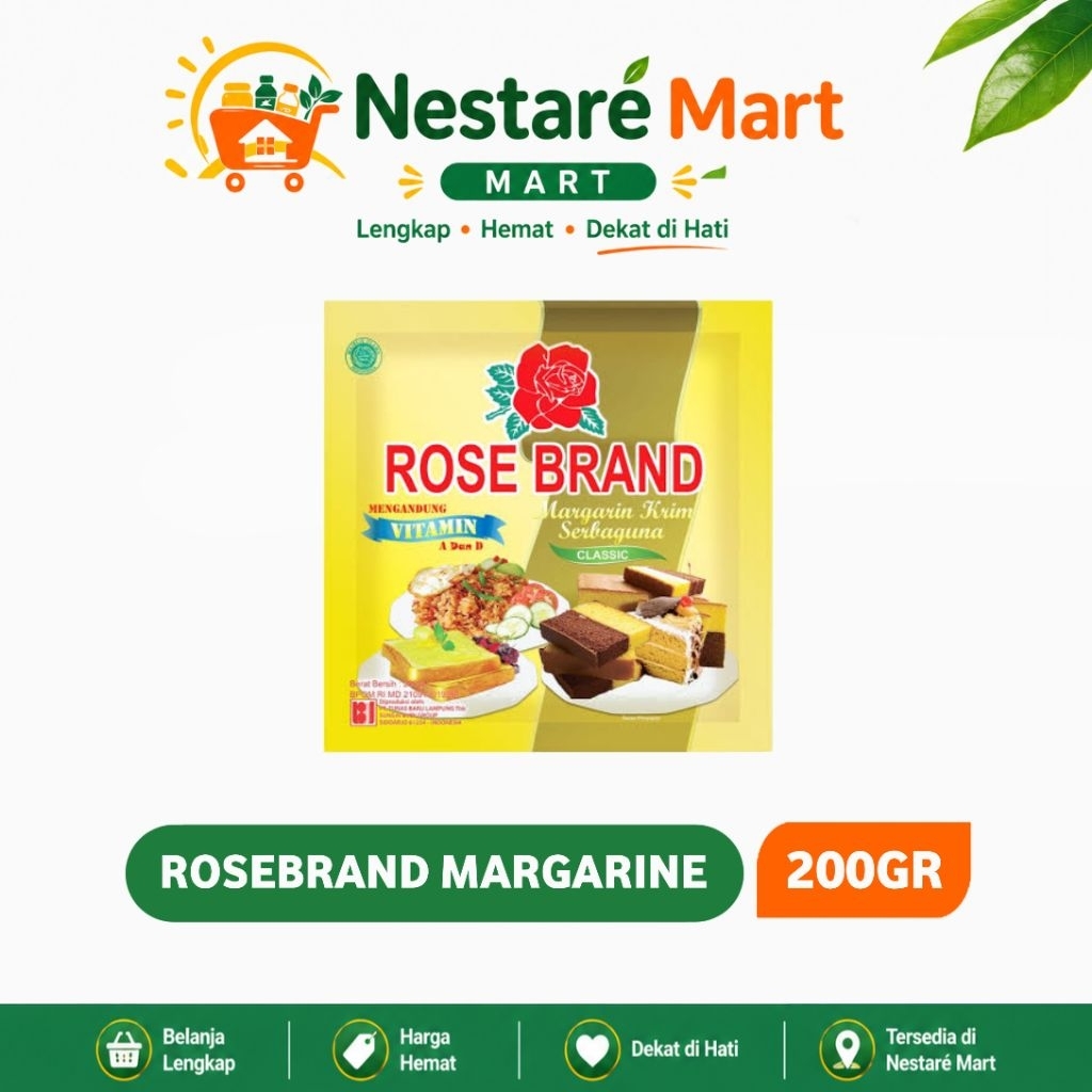 ROSEBRAND MARGARINE 200GR