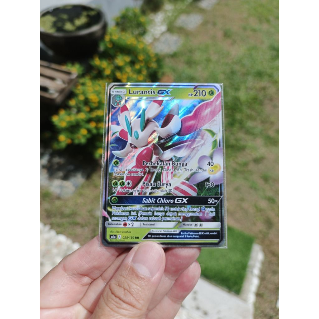 kartu pokemon Indo Holo 2019 Lurantis GX