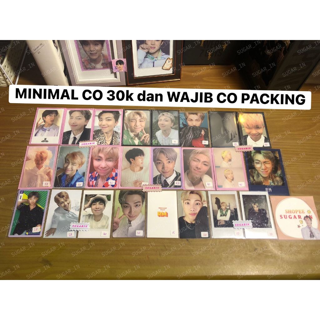 [READY STOCK] OFFICIAL PHOTOCARD MPC RM/KIM NAMJOON/KNJ BTS LIGHTS THE BEST DICON GOES ON RPC  DECOK