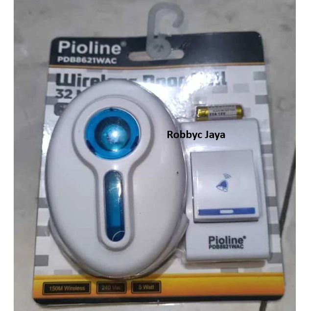 Pioline Bel Pintu Rumah Wireless Door Bell 32 Melody PD-8621WAC