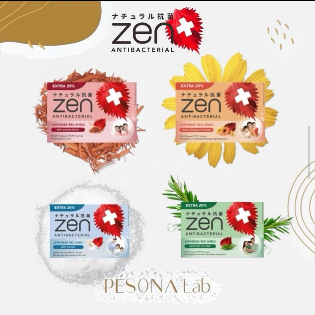 TERLARIS SABUN Zen Batang 4pcs Sabun Batang Zen