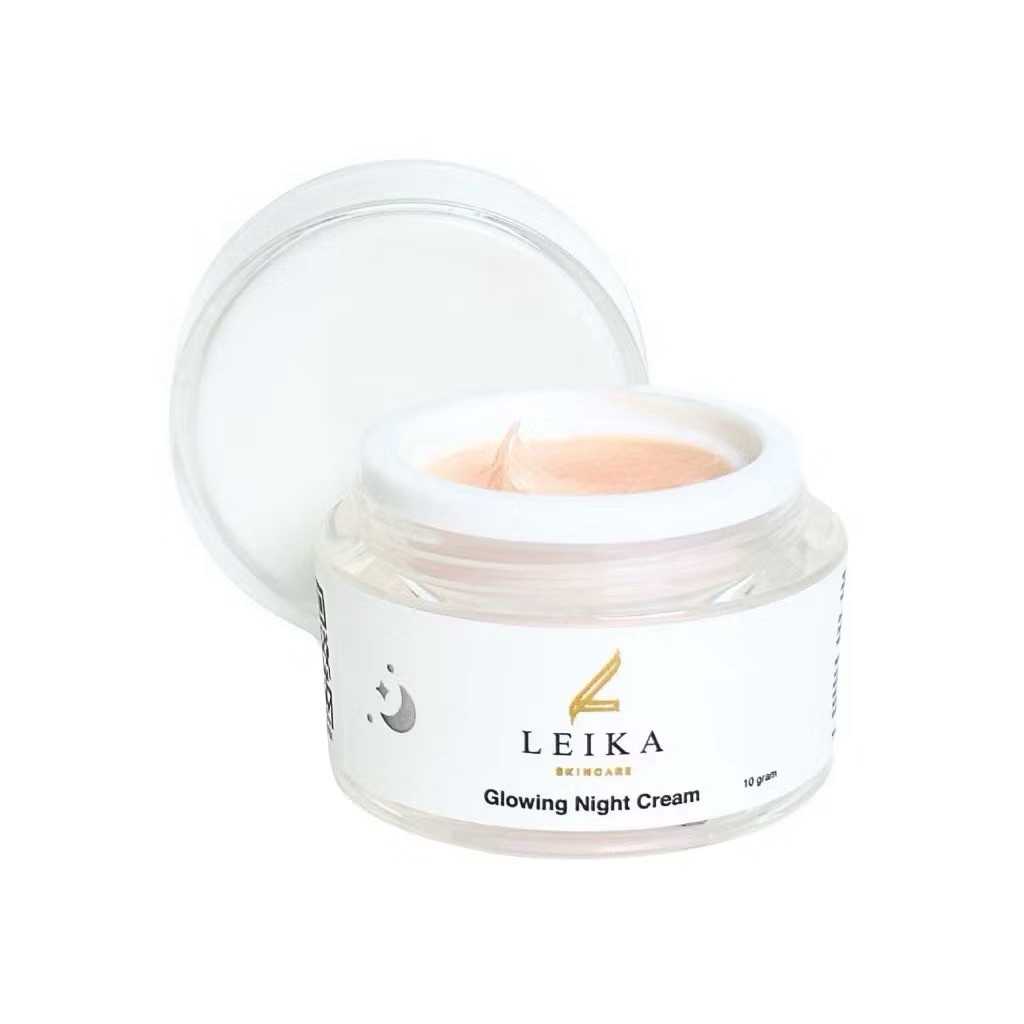 Leika Skincare Glowing Night Cream BPOM & Halal MUI