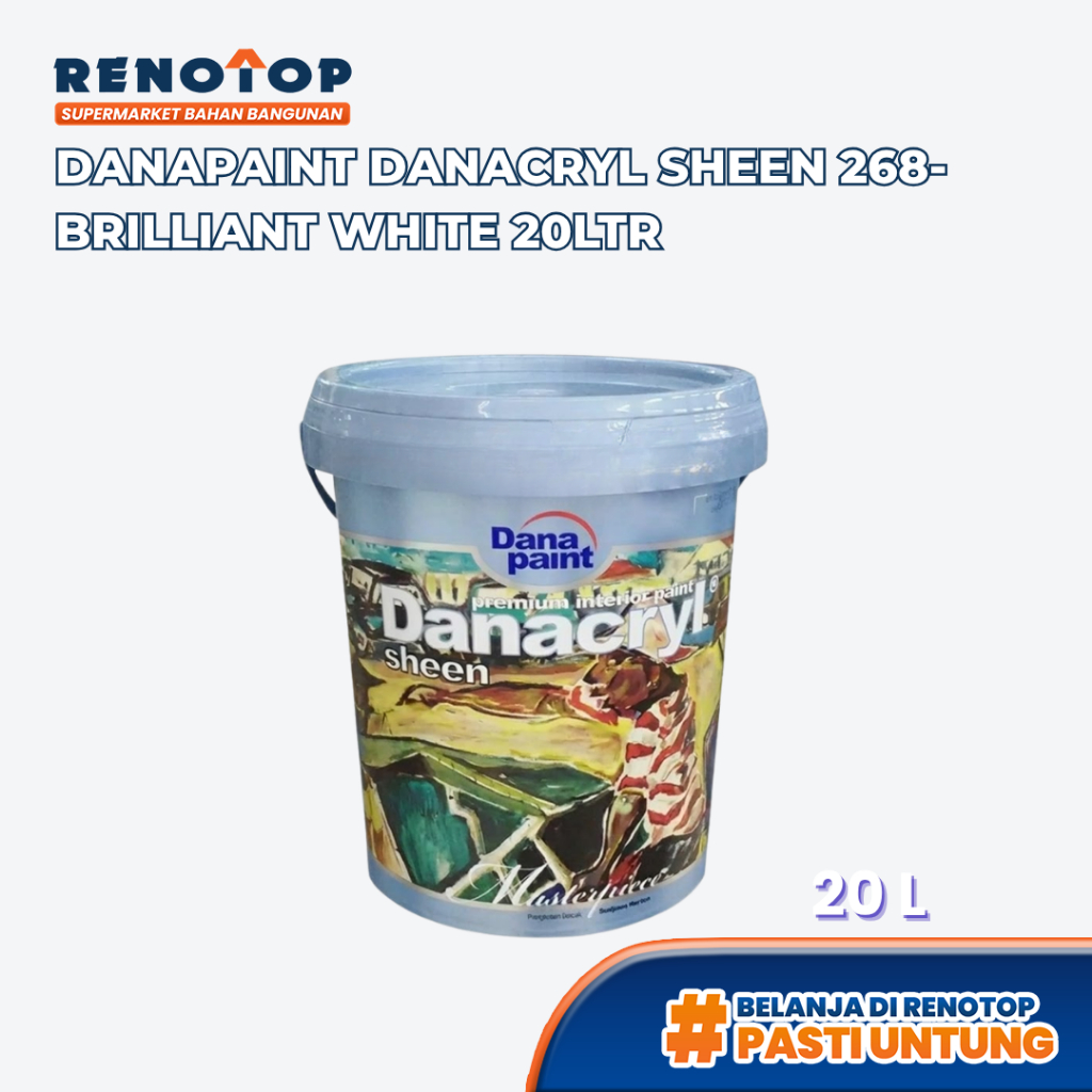 Renotop Danapaint Danacryl Sheen Cat Tembok Kilap Pilihan Kemasan