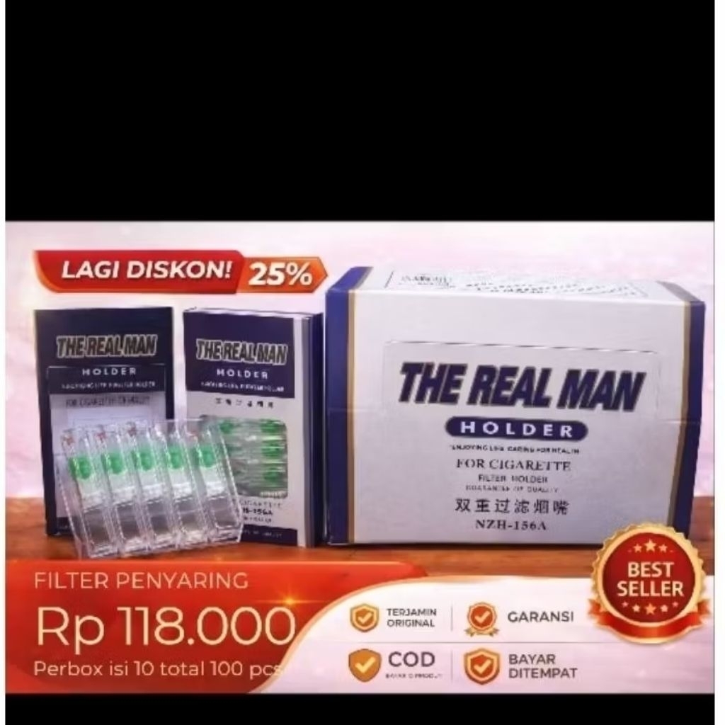 100 Pcs Holder Cilok The Real Man NZH-156A, Praktis & Tahan Lama