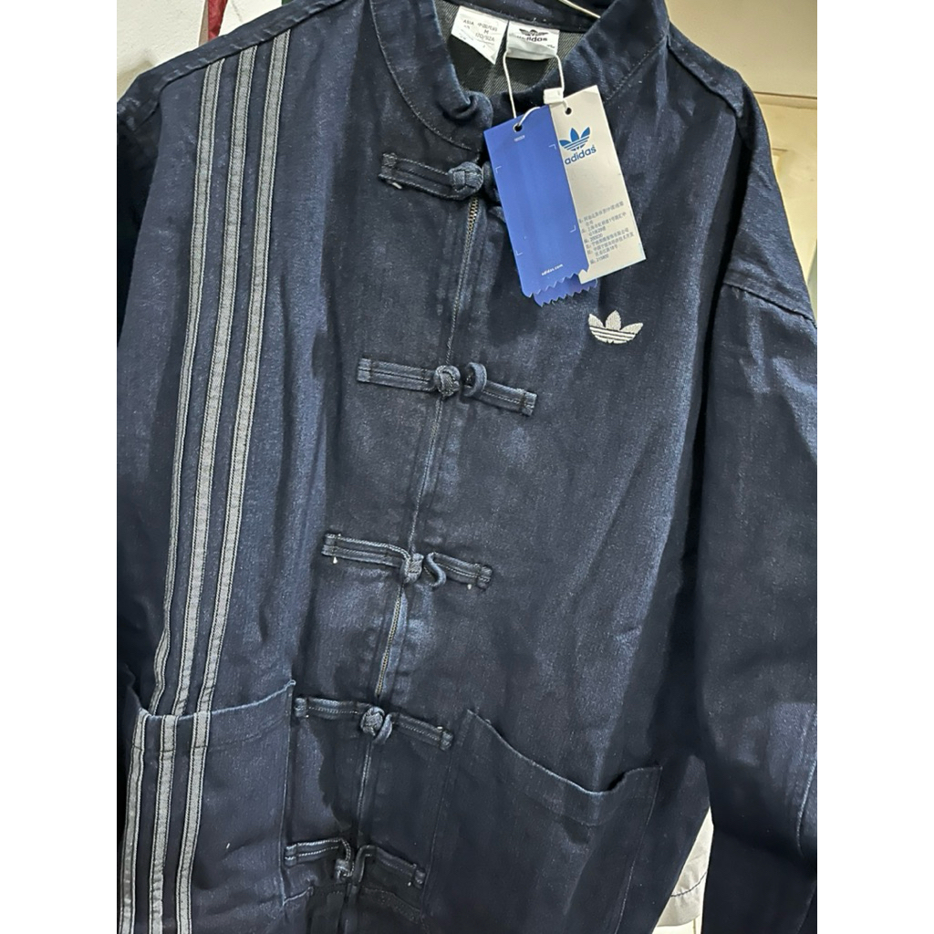 preloved jaket cheongsam adidas denim
