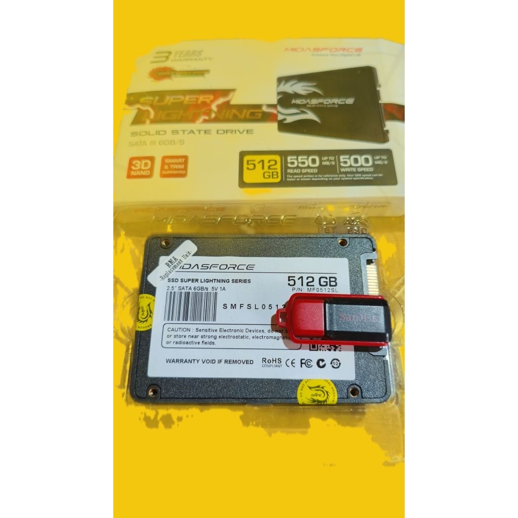 SSD SATA 512GB MIDASFORCE